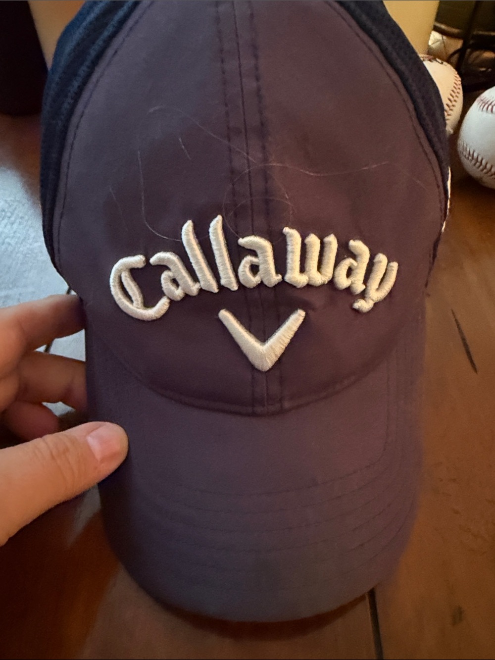 Callaway Purple Baseball Hat with White Logo